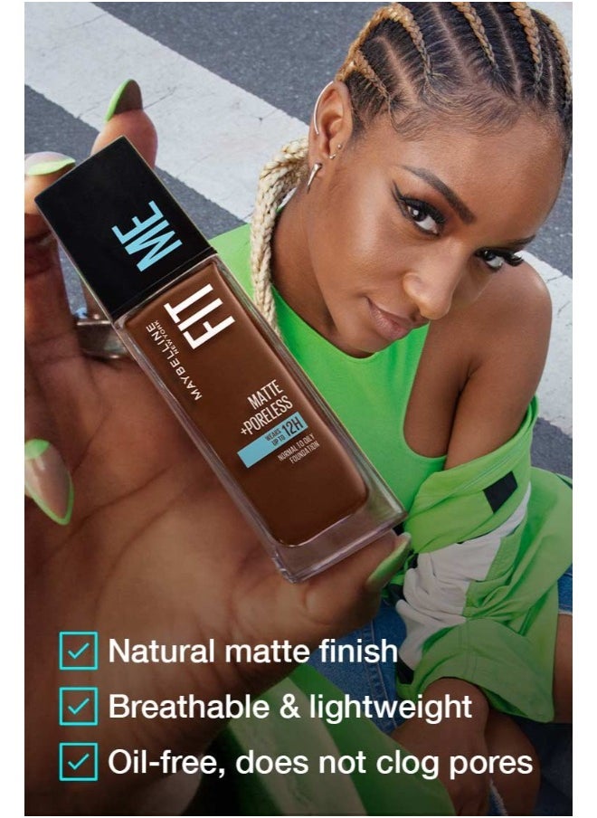 MAYBELLINE NEW YORK مايبيلين نيويورك كريم أساس فيت مي غير لامع ويغطي المسام لمدة 16 ساعة مع عامل حماية من الشمس SPF 22 - 122  - Image 4