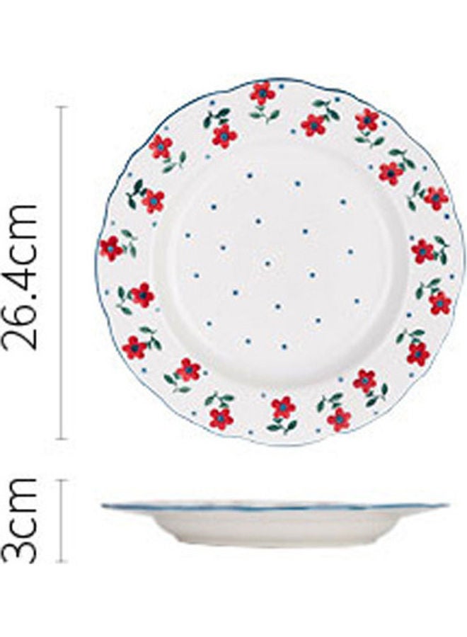 NIBEMINENT Ceramic Tableware Flower Rice Bowl White/Blue 330g - Image 5
