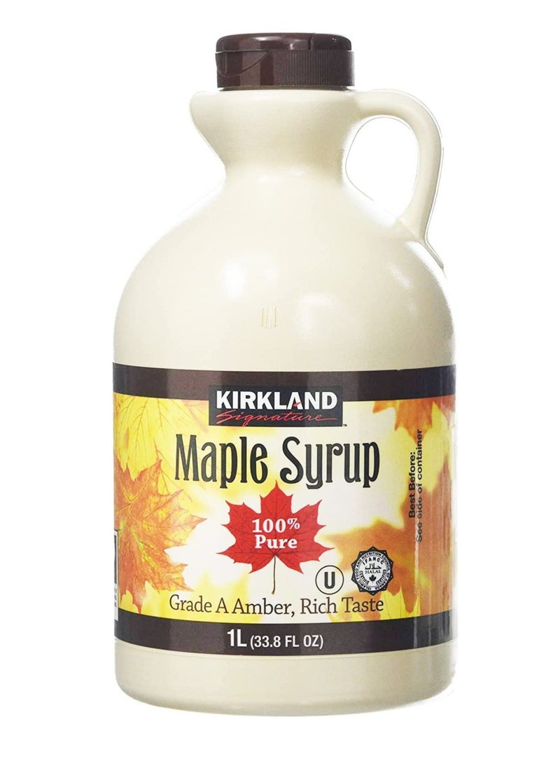 Kirkland Signature 100% Pure Maple Syrup Grade A Color And Rich Taste 1L - Image 1