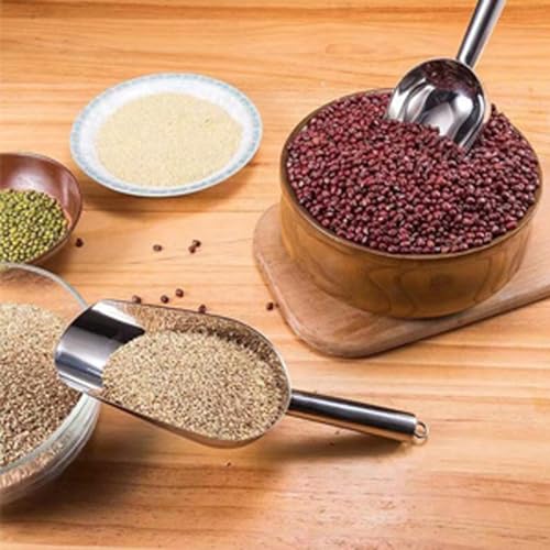 Fuukou Stainless Steel Ice Scoop for Freezer - Metal Ice Scoop for Ice Machine,Small Ice Scoops for Ice Bucket,8 Oz Ice Cube Scoops for Freezer Bin,Heavy Duty,Dishwasher Safe - Image 5
