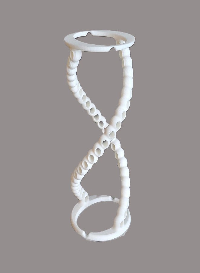 Znet3D DNA Helix Pencil Holder - Innovative Desk Organizer - 9" inches tall - holds 23 pencils - Smooth round-edge design - Pencils not included - (Updated New Model) (White) - Image 3