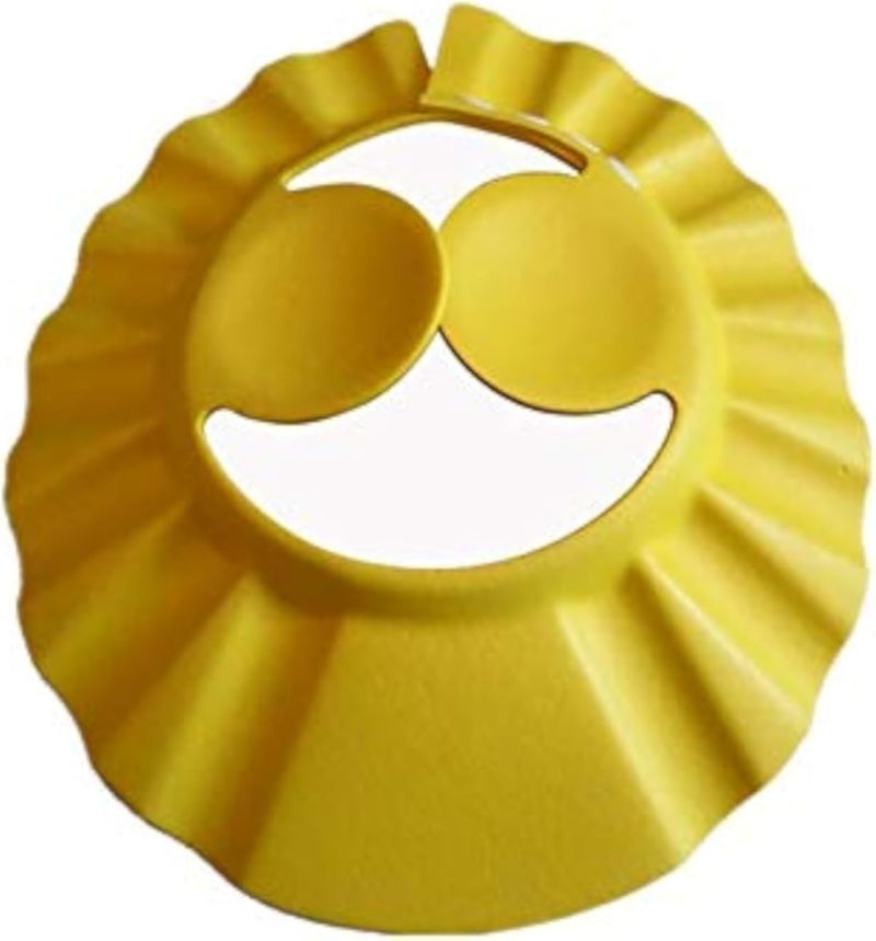 Protect the Ears Shampoo Children Shampoo Bath Bathing Shower Cap Hat Wash Hair Shield Hat Yellow