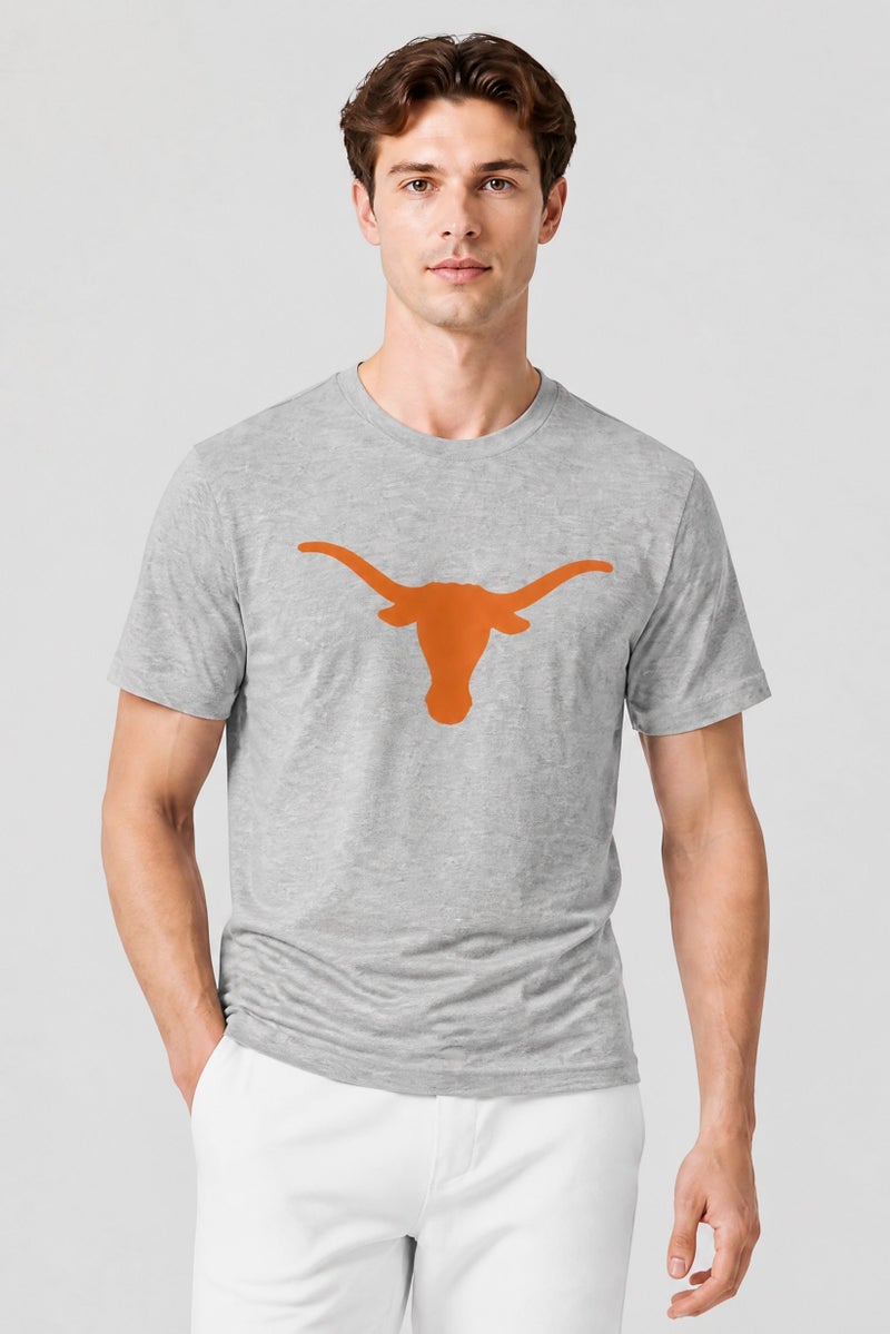 Fanatics Men Sportswear Fit Short Sleeve Texas Longhorns Outdoor T-Shirt, Light Grey - Image 1
