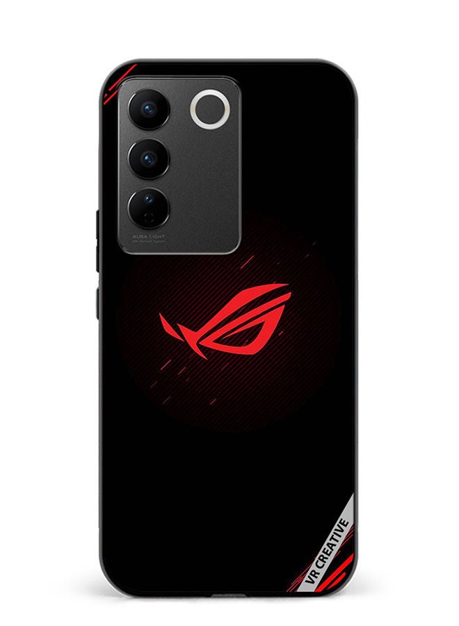 VR CREATIVE Protective Case Cover For Vivo V27e Republic Of Gamers Logo Design Multicolour - Image 1