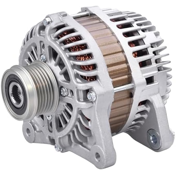 hodflop 23100-3TA1B Alternator Compatible with Nissan Altima 2013-2018 2.5L, 12V 110A 6-Groove Clutch Pulley Clockwise, Replace# 231003TA1A, A2TJ1891ZC, 11657N, 231003TA1B - Image 1