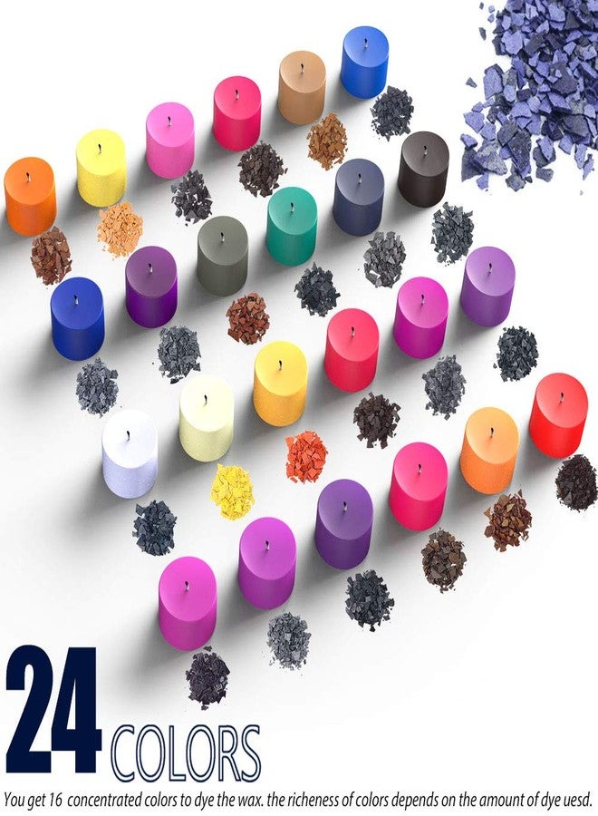 EricX Light Candle Color Dye,24 Color Wax Dye for Candle Making - Image 2