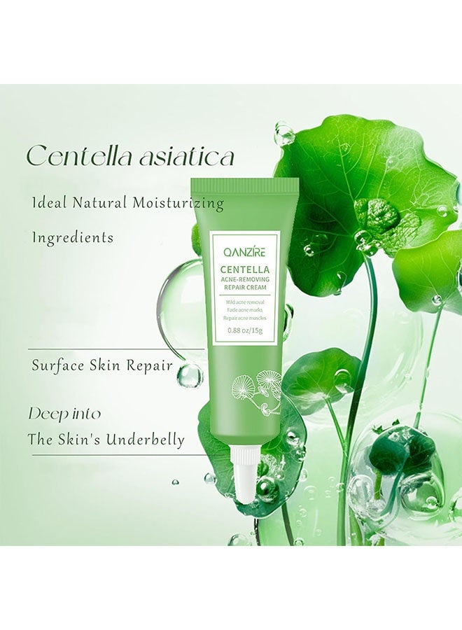  كانزير كريم إصلاح إزالة حب الشباب سنتيلا، كريم حب الشباب للوجه بمكونات طبيعية يزيل علامات حب الشباب بشكل احترافي، كريم سنتيلا المهدئ للتحكم في زيوت الوجه وكريم لوشن لحب الشباب للبشرة الدهنية المعرضة لحب الشباب. - Image 3