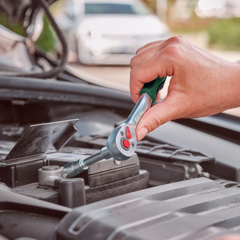 BOSCH طقم مفاتيح ربط 1/4 بوصة - مقبض مريح ناعم، حامل بت مغناطيسي وفولاذ كروم فاندوم قوي للاستخدام المتنوع في الأعمال اليدوية (14 قطعة) - Image 3