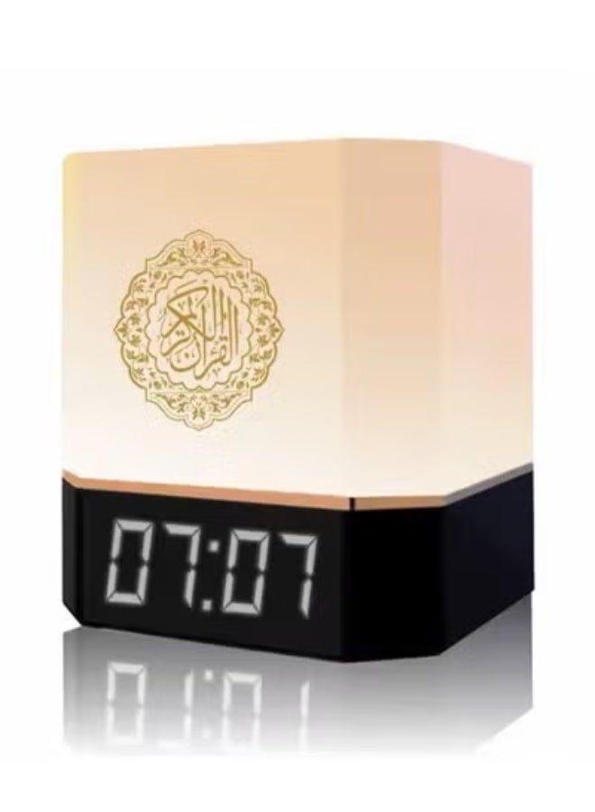JAJEEK Quran Speaker with Remote & APP Control – Azan Bluetooth MP3 Speaker with Night Light, 16 Reciters & 16 Translations, Multicolor LED, Digital Time Display for Home & Islamic Gift - Image 1