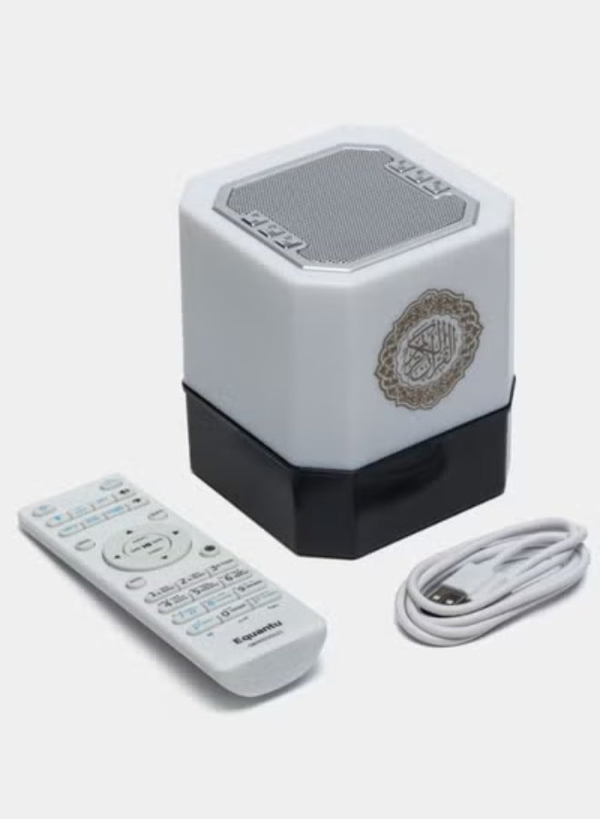 JAJEEK Quran Speaker with Remote & APP Control – Azan Bluetooth MP3 Speaker with Night Light, 16 Reciters & 16 Translations, Multicolor LED, Digital Time Display for Home & Islamic Gift - Image 4