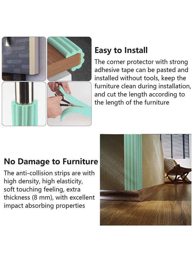 pepplo Baby Proofing Edge Corner Protector Table Bumper Guard Soft Rubber Foam Guard 3M Pre Taped Extra Large Strip 6.5Ft Baby Proof Corner Guard Heavy Duty (Wood) - Image 5