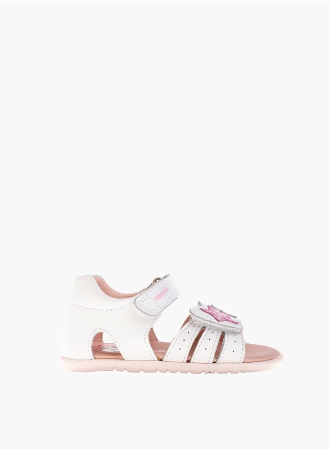 Pablosky Girls Strap Sandals With Hook And Loop Closure  - Image 1