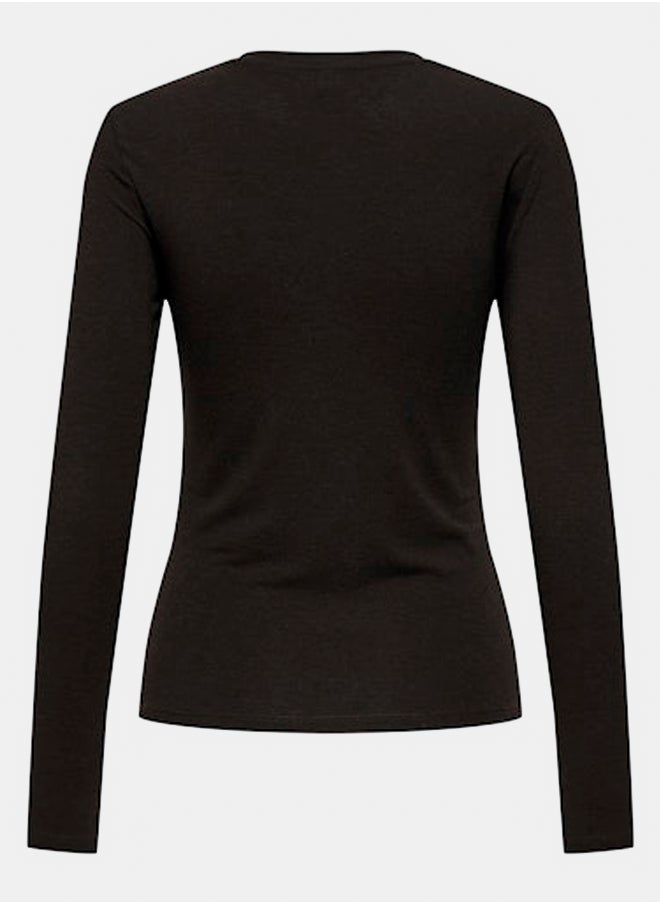 ONLY - Onlsia L/S O-Neck Top Box Jrs - Image 1