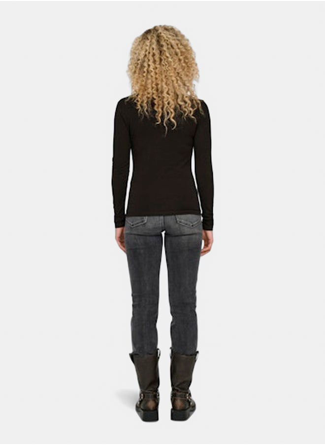 ONLY - Onlsia L/S O-Neck Top Box Jrs - Image 1