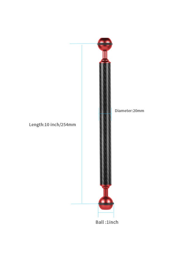 Flying Super Camera Diving Buoyancy Lamp Arm 5/6/7/8/9/10/11/12 Inch Lamp Arm D20mm Buoyancy Arm-Color:Diameter 20mm10 Inch Red  - Image 1