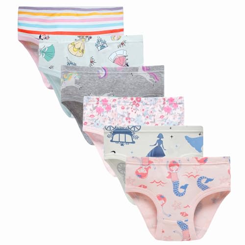 Hahan Soft Cotton Panties Little Girls'Briefs Toddler Unicorn Underwear 3/4T Multi Color - Image 1