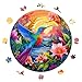 Mocfesk Puzzles for Adults 500 Pieces Hummingbird Flower Wooden Puzzles Unique Shaped Bird Jigsaw Puzzles for Adults and Kids Birthday Fun Challenge Family Game 165 x 165 - Image 2