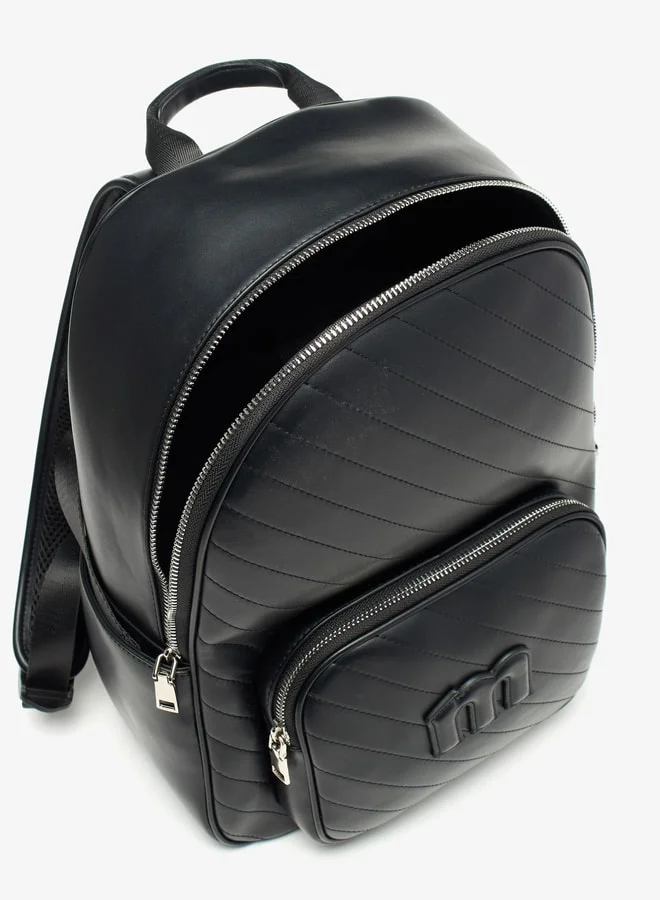 ميسي Women Missy Quilted Backpack with Adjustable Straps and Zip Closure - 29x14x38 cm