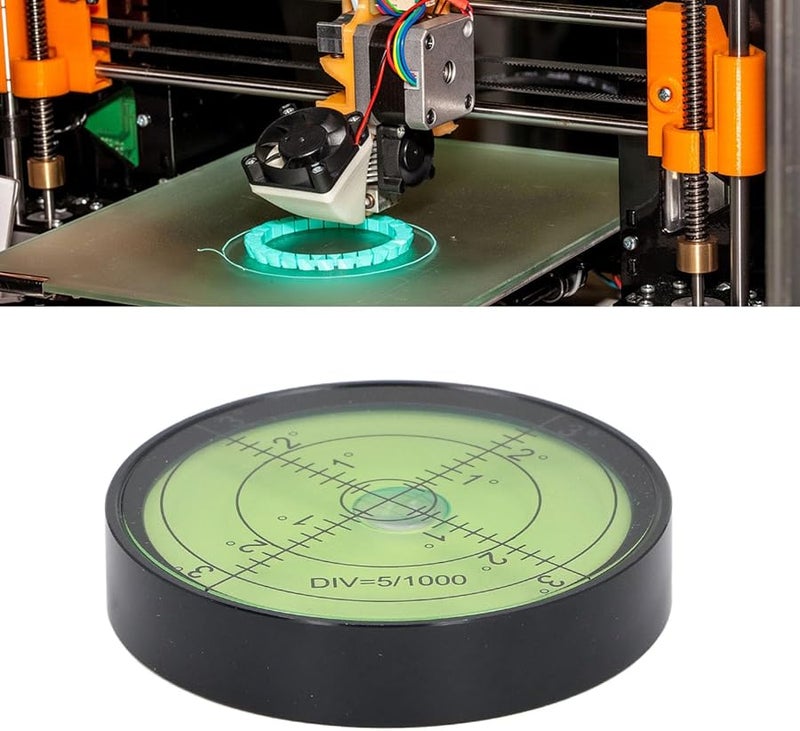 ميزان فقاعي دائري من سبائك الألومنيوم المضيء 60 × 12 مم دقيق عالي لموازنة الأفق - Image 3