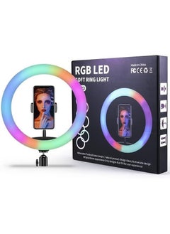 MJ33-32cm Soft Ring Light with RGB LED Lights and 16 Lighting Modes