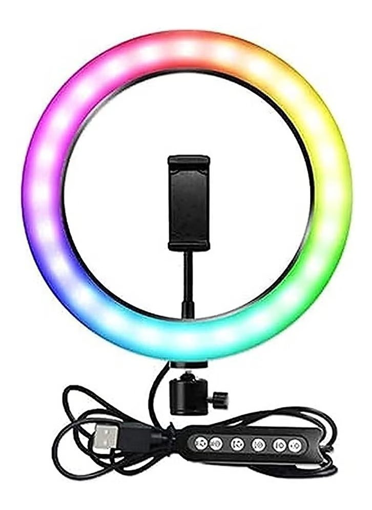 Generic - MJ33-32cm Soft Ring Light with RGB LED Lights and 16 Lighting Modes - Image 1
