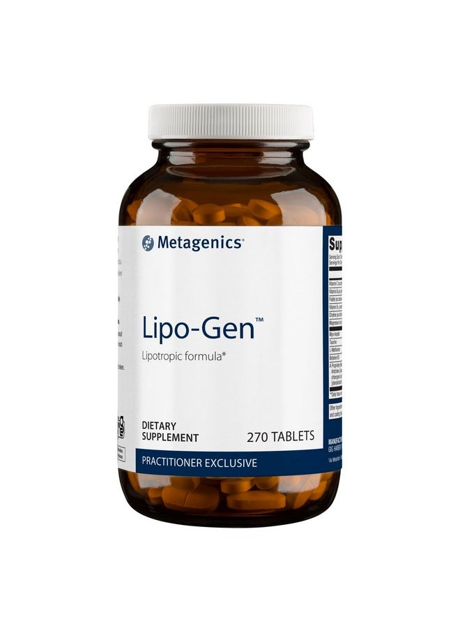 Metagenics Metagenics Lipo-Gen - Lipotropic Liver Supplement* - Gallbladder Support* - with Amino Acids, Vitamin B12 & Choline - Non-GMO, Gluten-Free & Vegetarian - 270 Tablets  - Image 1