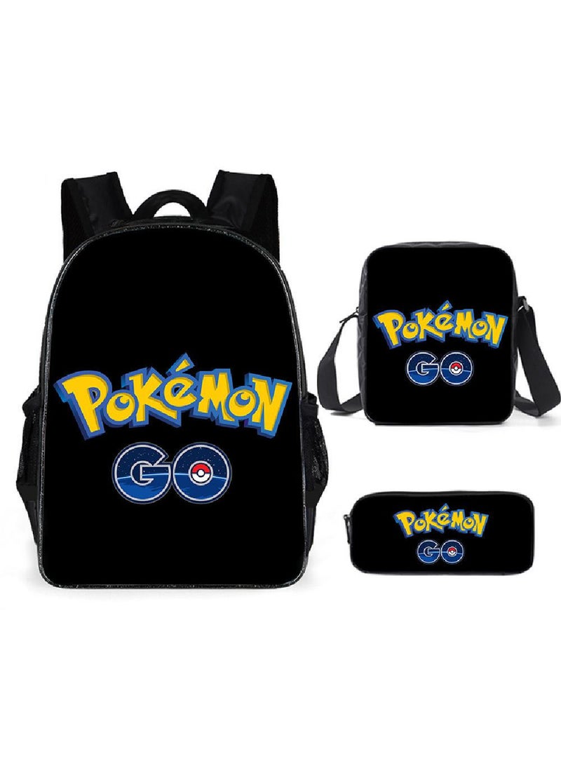 general 3-Piece Pokemon 3D Print Backpack Set - Image 1