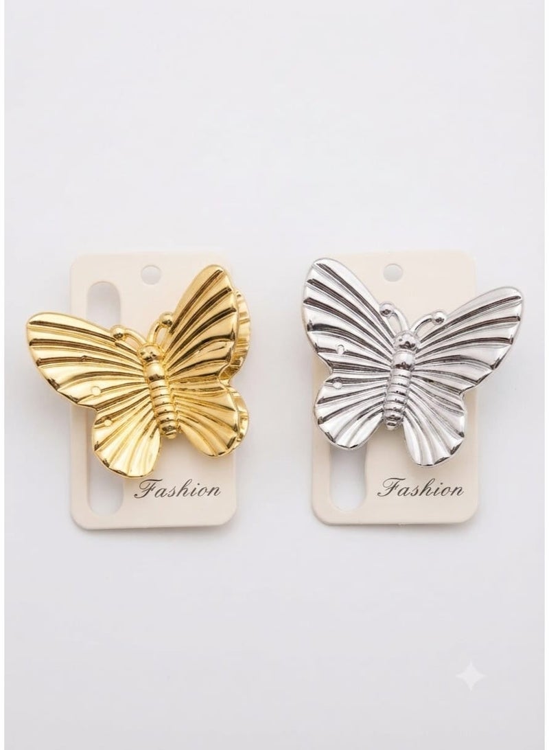 Plastic hair clip - strong claw for special occasions and everyday use - 1 piece, like Butterfly color may vary - Image 1