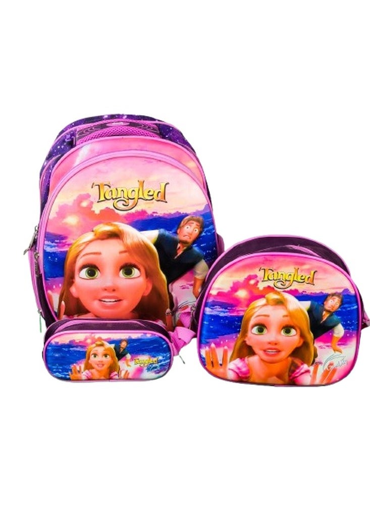 Generic - Tangled School Backpack with 2 Bags - GS16-B - Image 1