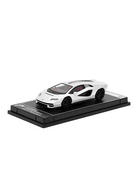 PosterCars - 1:64 Scale Lamborghini Countach LPI 800-4 (Bianco Siderale) Hypercar League Collection, Diecast Models