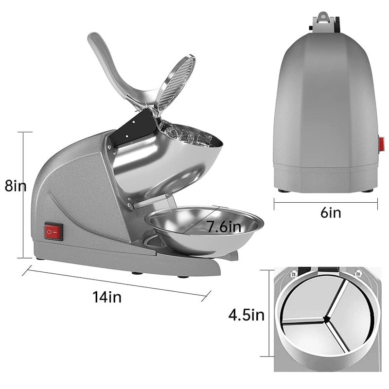 VATTU VATTU Electric Ice Crusher Machine Ice Snow Cone Maker Ice Gola Maker Ice Shaver Machine for Home Commercial Use Ice Machine Use in Homes  - Image 4