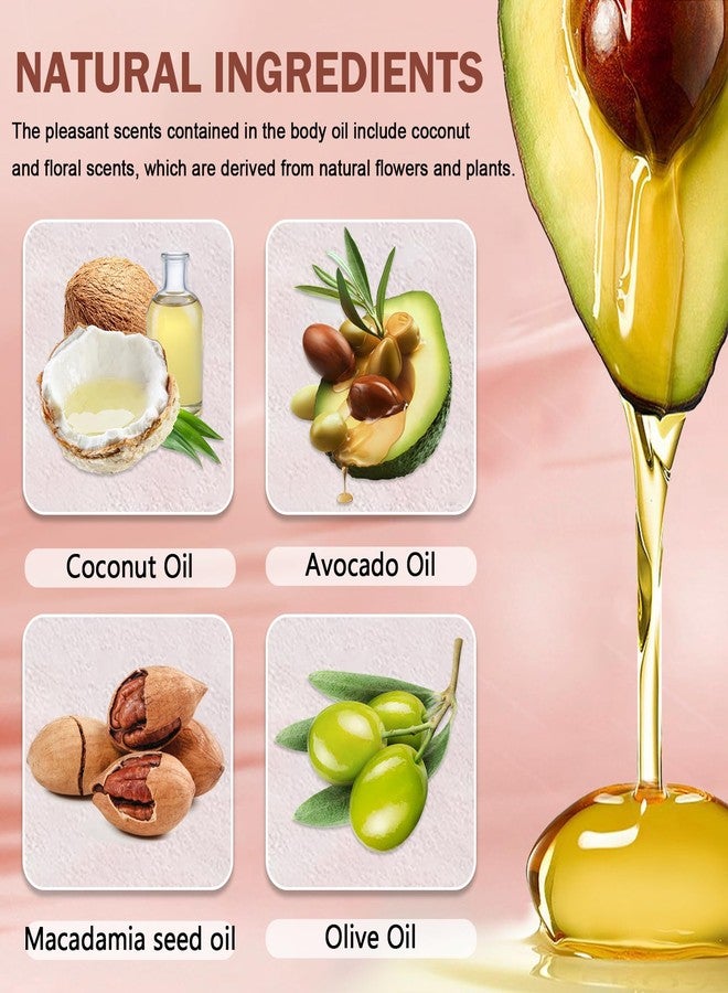 QIUFSSE Body Glow Oil,SPF 45 Broad Spectrum,Body Shimmer Oil with Gold Mica,Glitter Sunscreen with Coconut,Lightweight Non-Sticky,Water Resistant,Glowing Results,3.72 fl oz,GOLD - Image 5