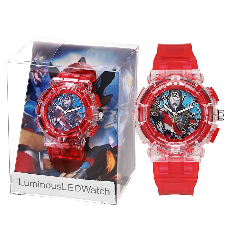 Glowing Ultra Hero Kids Watch Quartz Red Terga