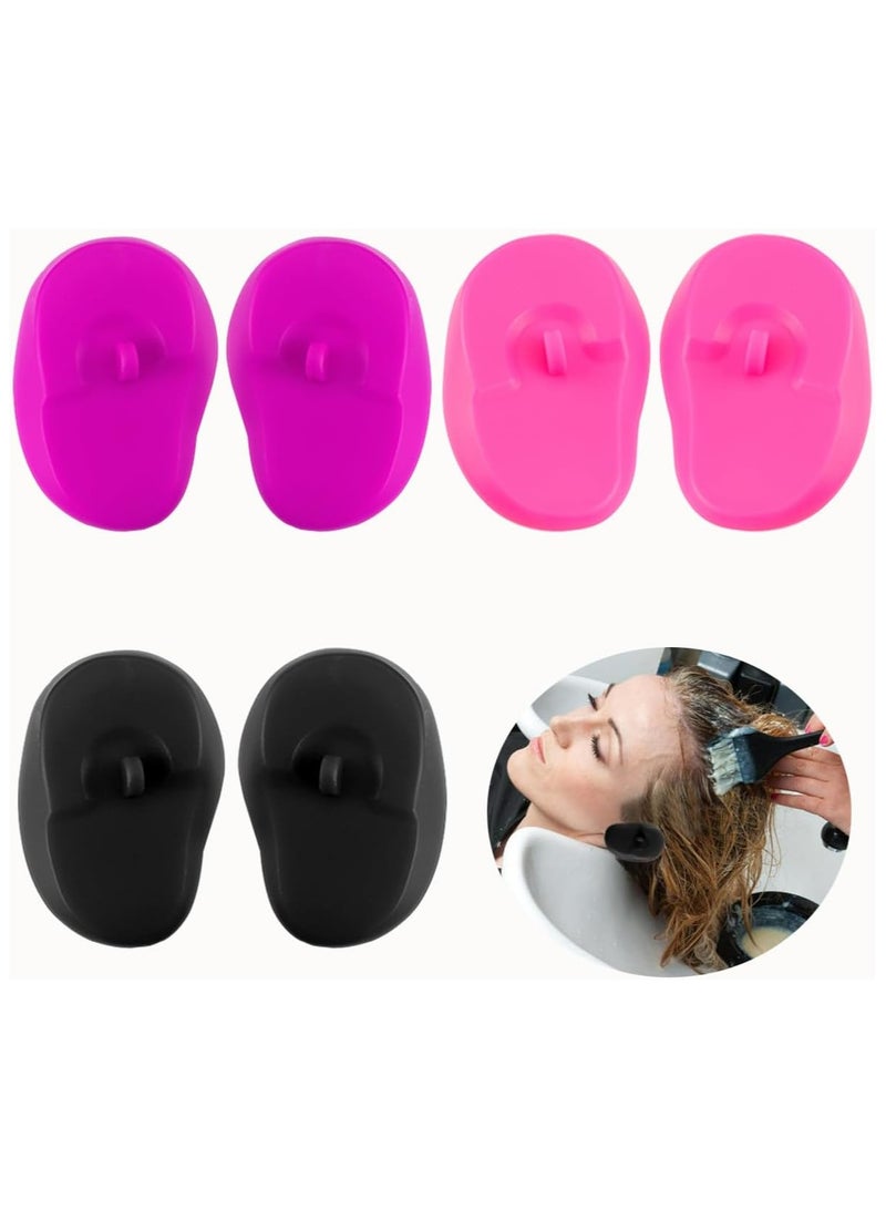 6-Pack Silicone Hair Dye Ear Protectors, Waterproof, Reusable for Salons, Spa - Image 1