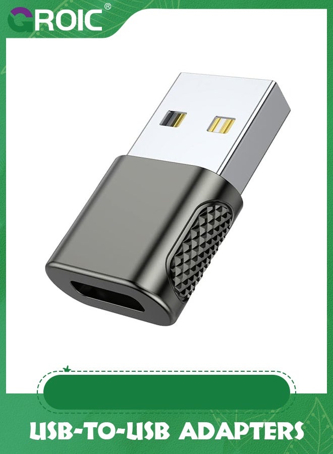 GROIC Grey USB C Female to Male Adapter, Type Cable A Charger Converter for Apple Watch 9 8 7, iPhone 15 14 13 12, AirPods, iPad and More  - Image 1