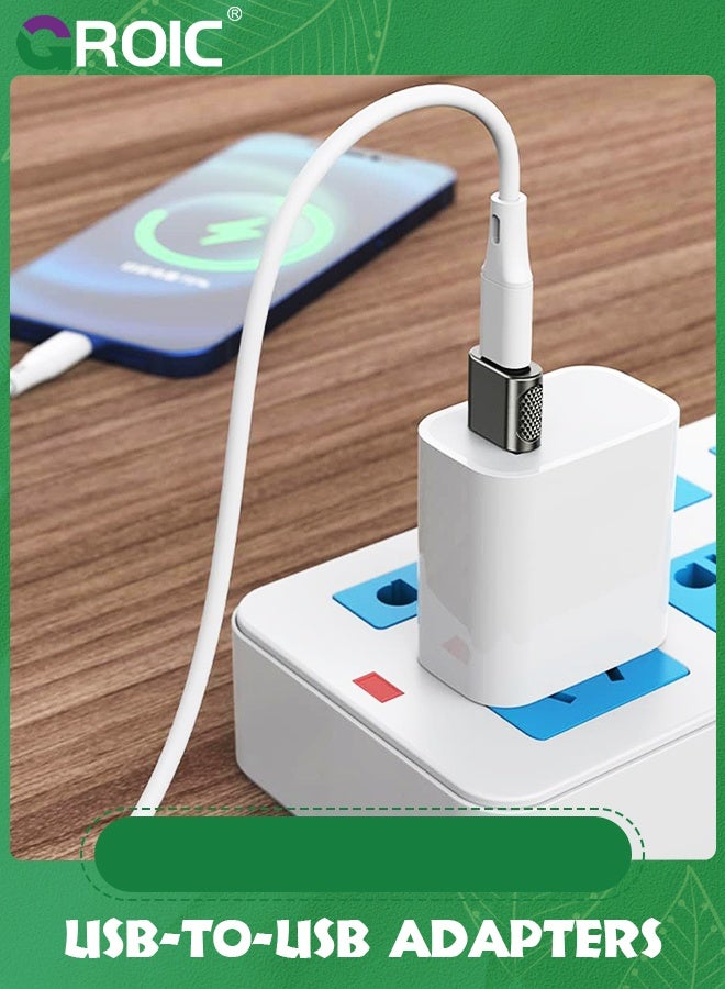GROIC Grey USB C Female to Male Adapter, Type Cable A Charger Converter for Apple Watch 9 8 7, iPhone 15 14 13 12, AirPods, iPad and More  - Image 5
