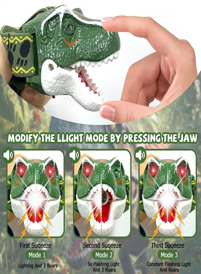UPSIME Dinosaur Headlamp for Kids Flashlights Camping Gear - Dinosaur Toys for Boys Girls 3+ Outdoor Toys Birthday Parties Halloween Christmas Stocking Stuffers Gifts - Image 2