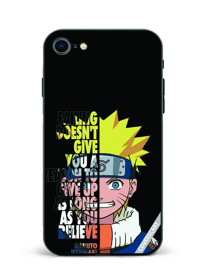غطاء حماية لهاتف آبل آيفون 8 بتصميم ناروتو متعدد الألوان