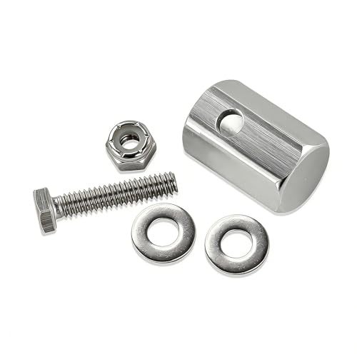XTPTFABS Cordless Drill AdapterReplace Top Wind Trailer Jack Crank Handle 28921 Cordless Drill AdapterAluminum Adapter - Image 1