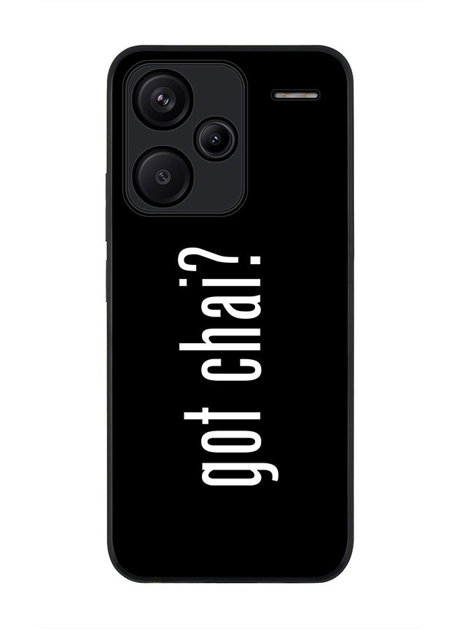 Stylizedd Rugged Black Edge Case for Xiaomi Redmi Note 13 Pro Plus, Slim fit Soft Case Flexible Rubber Edges Anti Drop TPU Gel Thin Cover -  Got Chai - Image 1