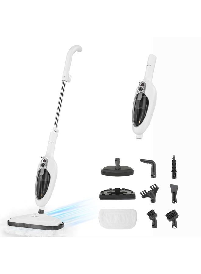 Secura Steam Mop 10-in-1 Convenient Detachable Steam Cleaner White Multifunctional Cleaning Machine Floor Steamer with 3 Microfiber Mop Pads - Image 1