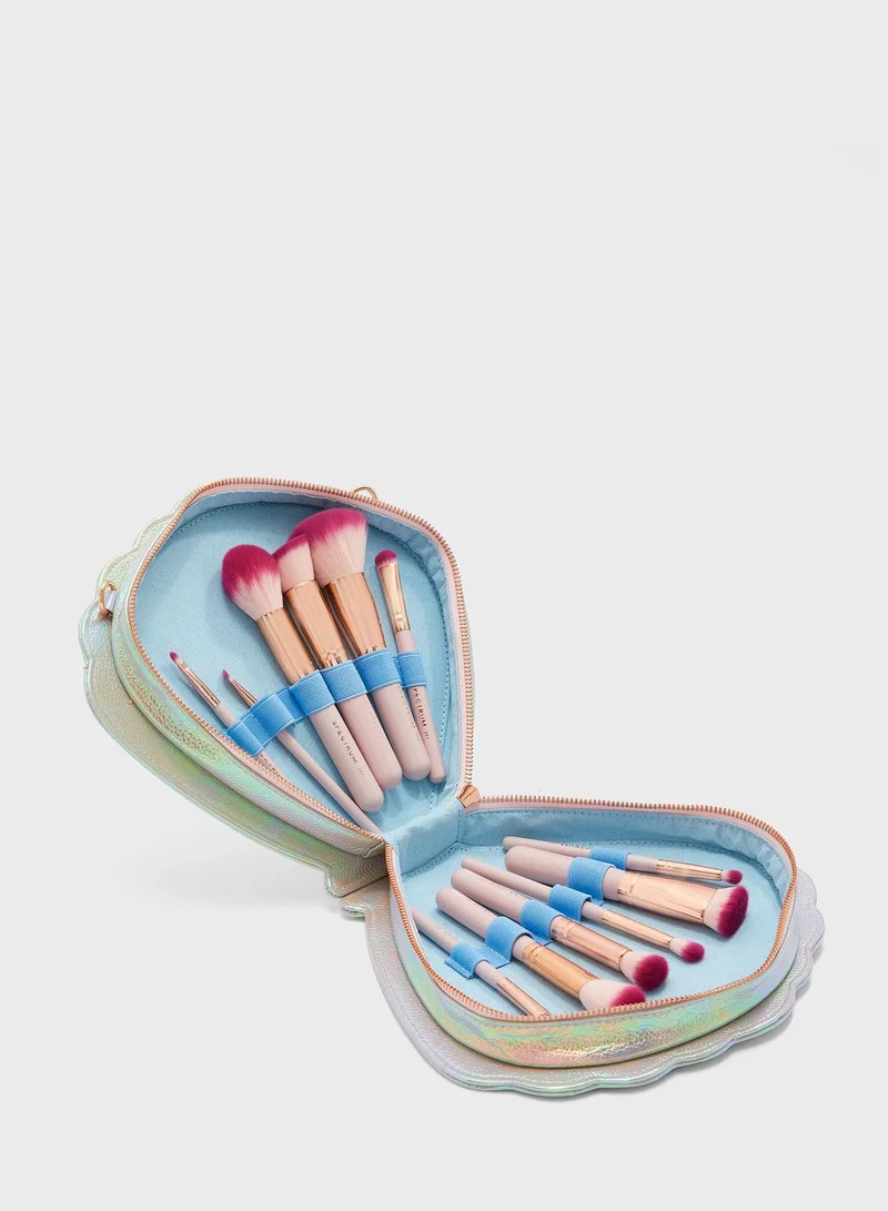 Spectrum Bomb Shell Set With Clam Make Up Brushes