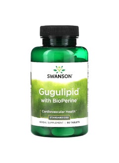 Swanson, Gugulipid with BioPerine, Standardized, 90 Tablets