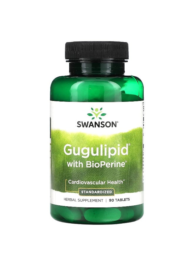 SWANSON - Swanson, Gugulipid with BioPerine, Standardized, 90 Tablets - Image 1