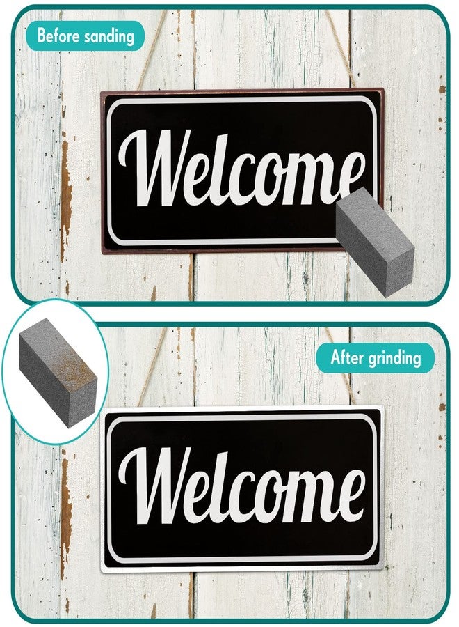 باتيير حجر باتيير المطاطي الناعم للزلاجات، حجر جلخ مطاطي لطحن ألواح التزلج على الجليد لإزالة الصدأ والنتوءات، مقاس 50 × 20 × 20 مم، حبيبات 60 (رمادي) - Image 3