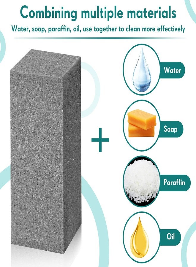 باتيير حجر باتيير المطاطي الناعم للزلاجات، حجر جلخ مطاطي لطحن ألواح التزلج على الجليد لإزالة الصدأ والنتوءات، مقاس 50 × 20 × 20 مم، حبيبات 60 (رمادي) - Image 5