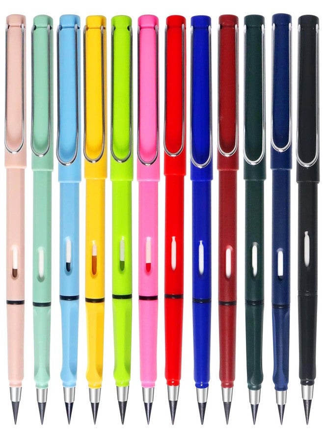 Vidotim 12Pack Forever Pencils for Kids Writing, Infinity Pencil Cute Inkless Everlasting Pencil with Eraser for Sketching (Black) - Image 1