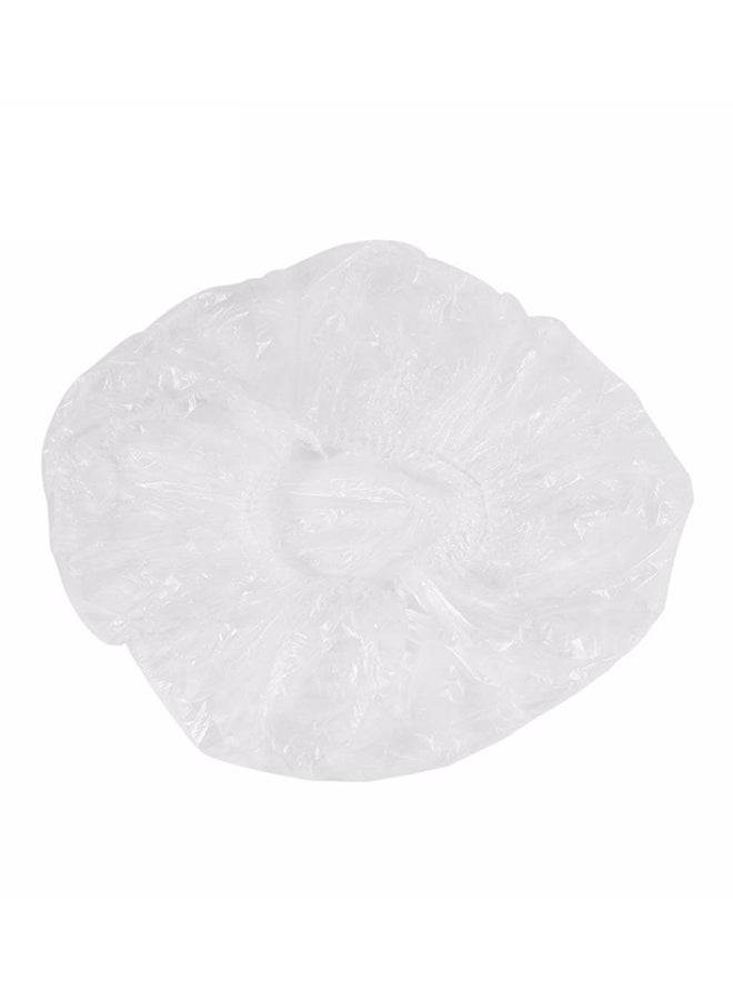 Pack of 20 Disposable Elastic shower Cap Clear - Image 1