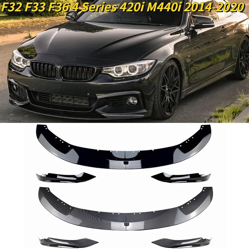 QASULER 4Pcs Car Front Bumper Lip Spoiler Kit - Image 3