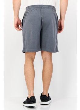 Reebok Men Sportswear Fit Brand Logo Training Shorts, Grey  - Image 2